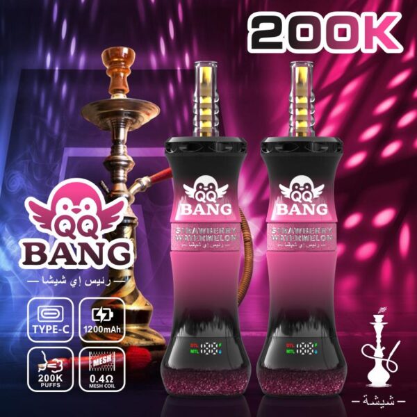 E-papieros QQ BANG E-Hookah 200K | Elektroniczna Szisza DTL/MTL | Ekran LED