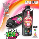 E-papieros Jednorazowy BANG LEGEND 150K (6 w 1) | Ekran LCD | Dostawa 1-2 dni robocze - obrazek 4