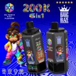 E-papieros Jednorazowy BANG BLAZE 200K (6 w 1) | Ekran LCD | Dostawa 1-2 dni robocze - obrazek 3