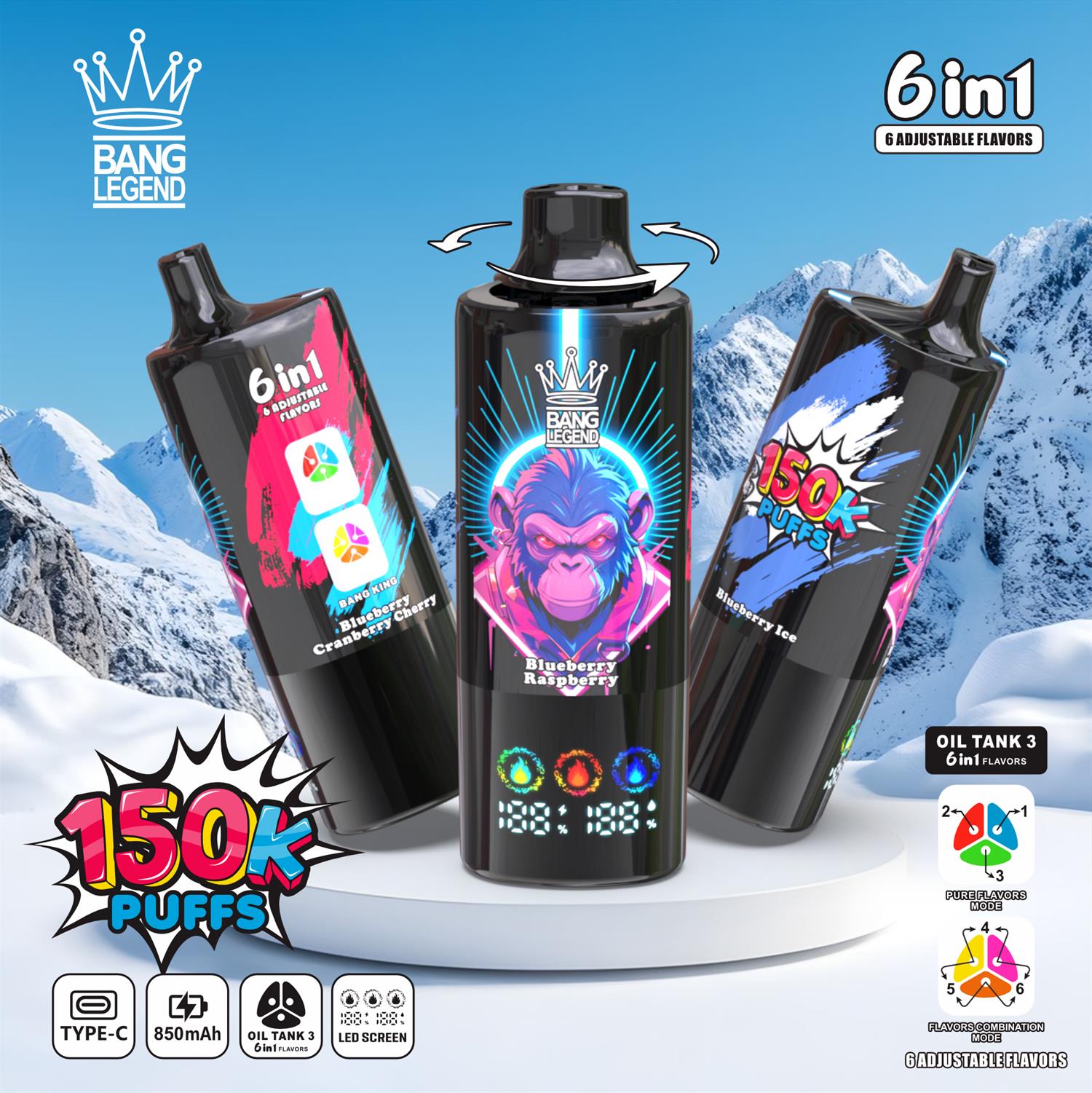 BANG LEGEND 150K rotacja smaku
